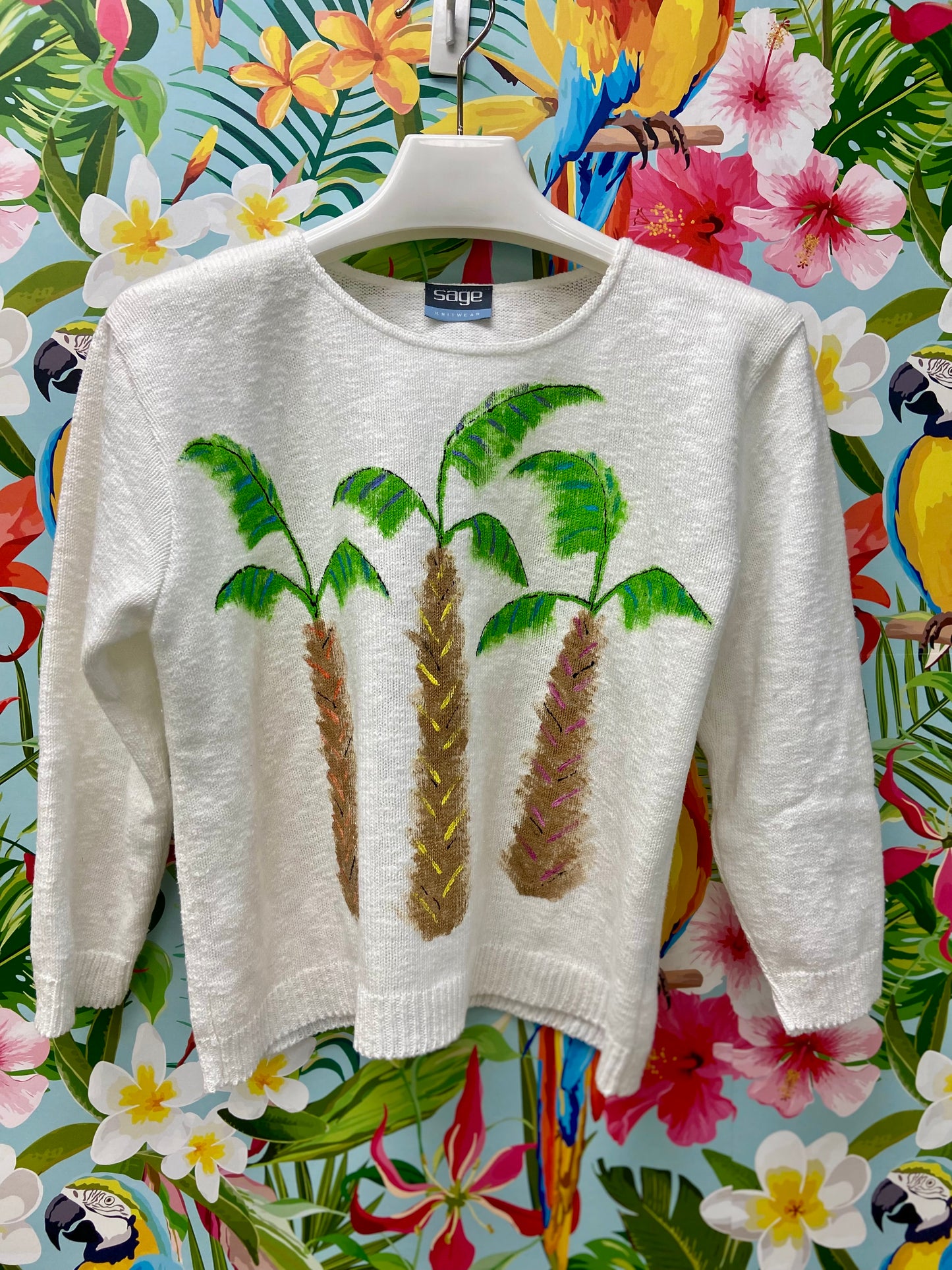 MoMo Sweater - Pop Palm Trio