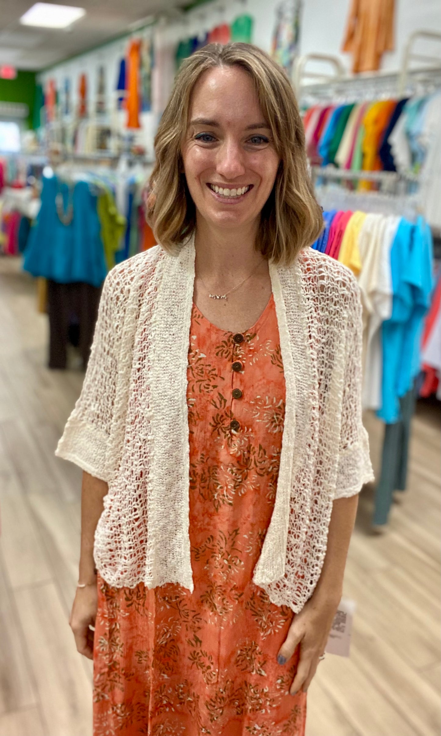 Lost River 2041P One Size Short Sleeve Shrug