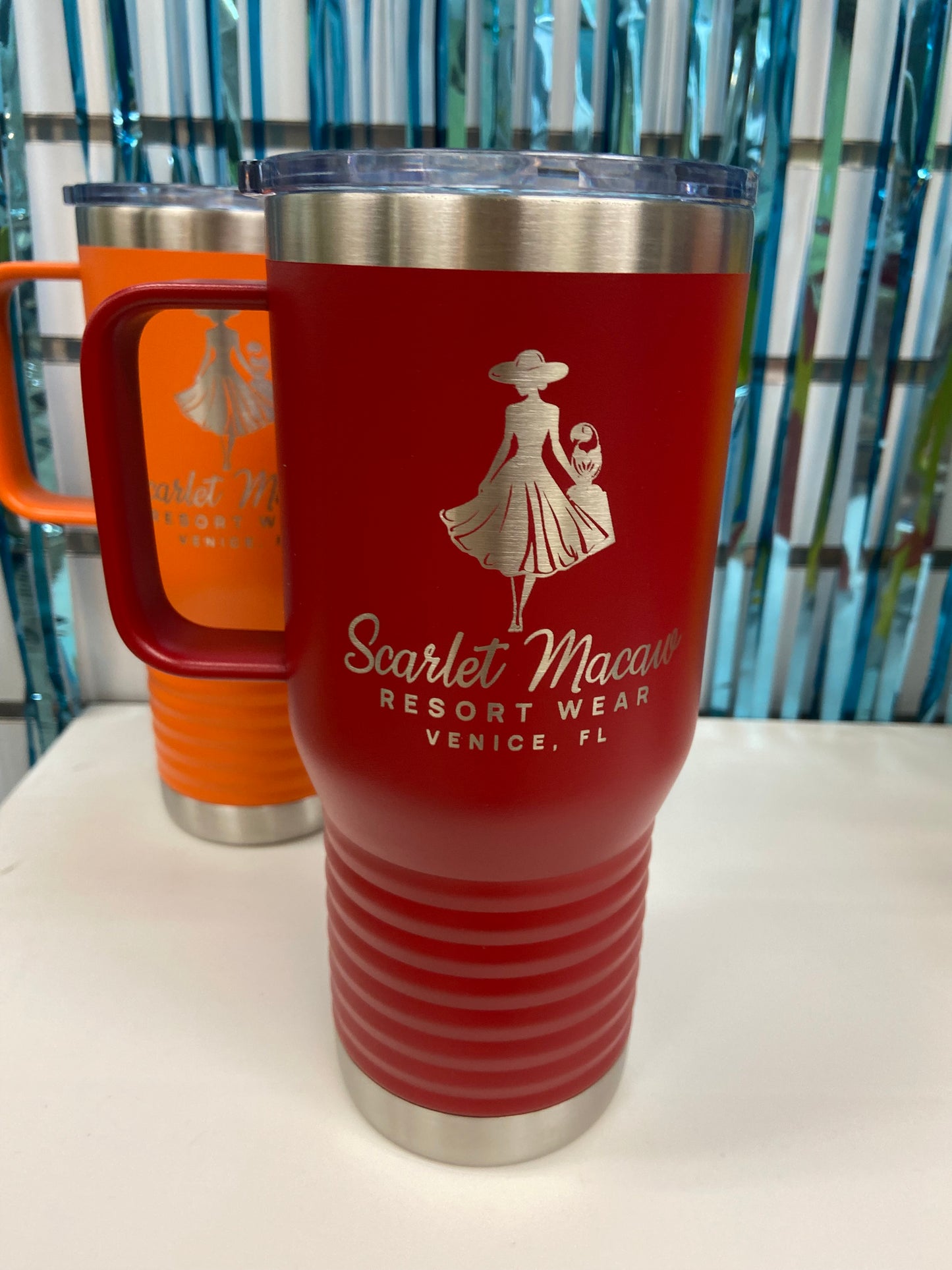 Scarlet Macaw 20 oz Tumbler Travel Mug