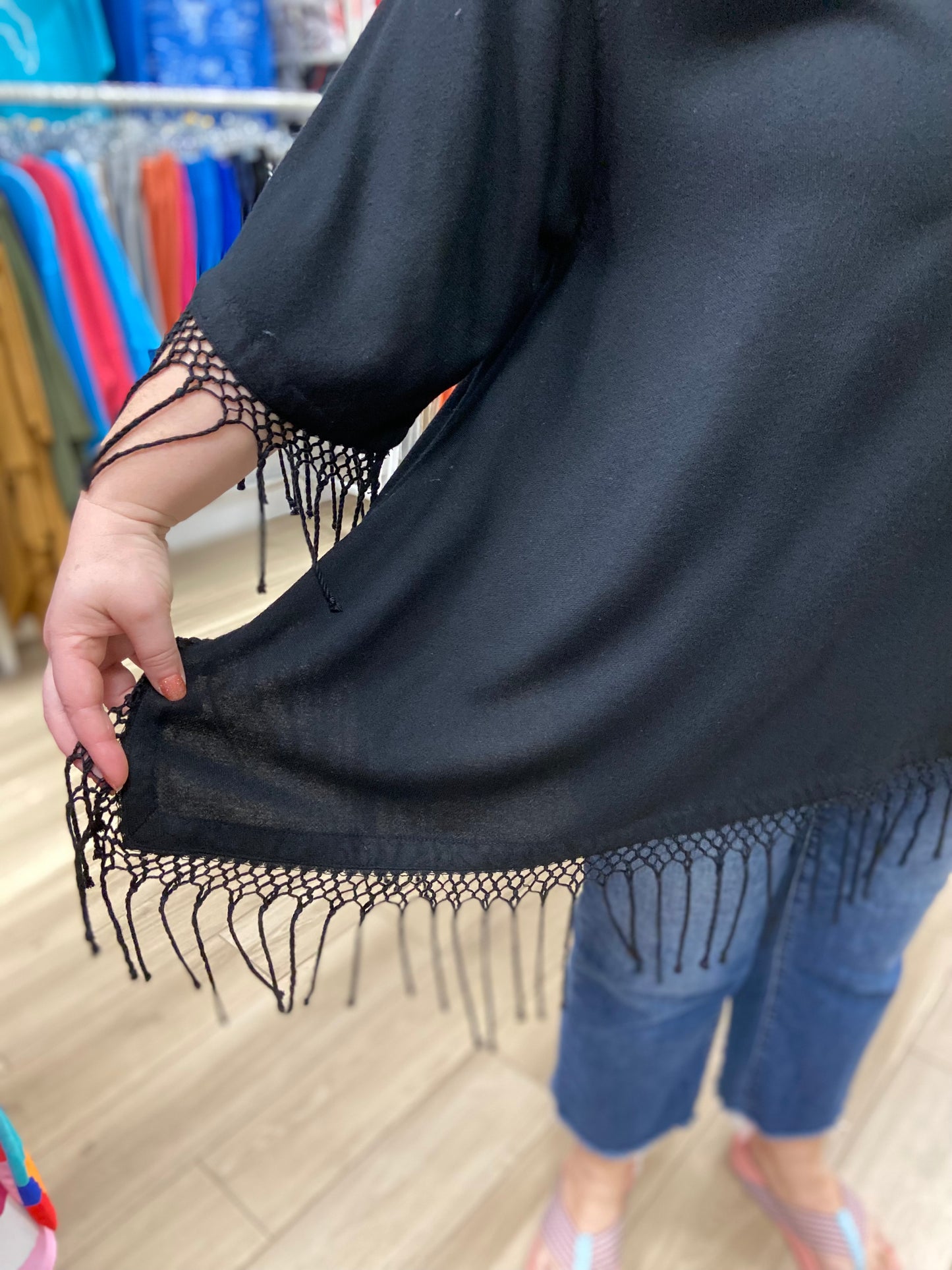 Dairi 2221 One Size Fringe Top