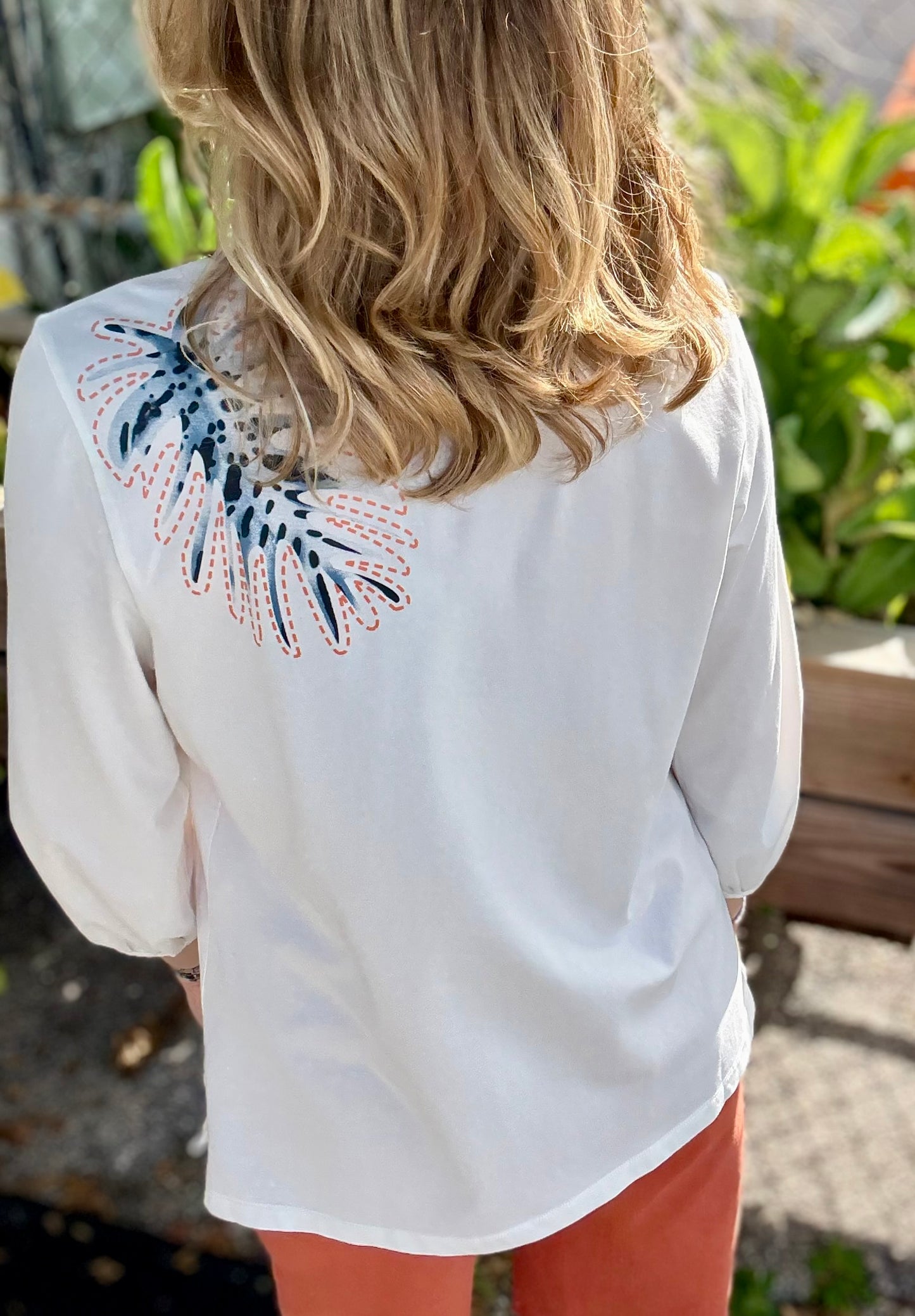 Inspired by Wild Palms D66 Leaves Top