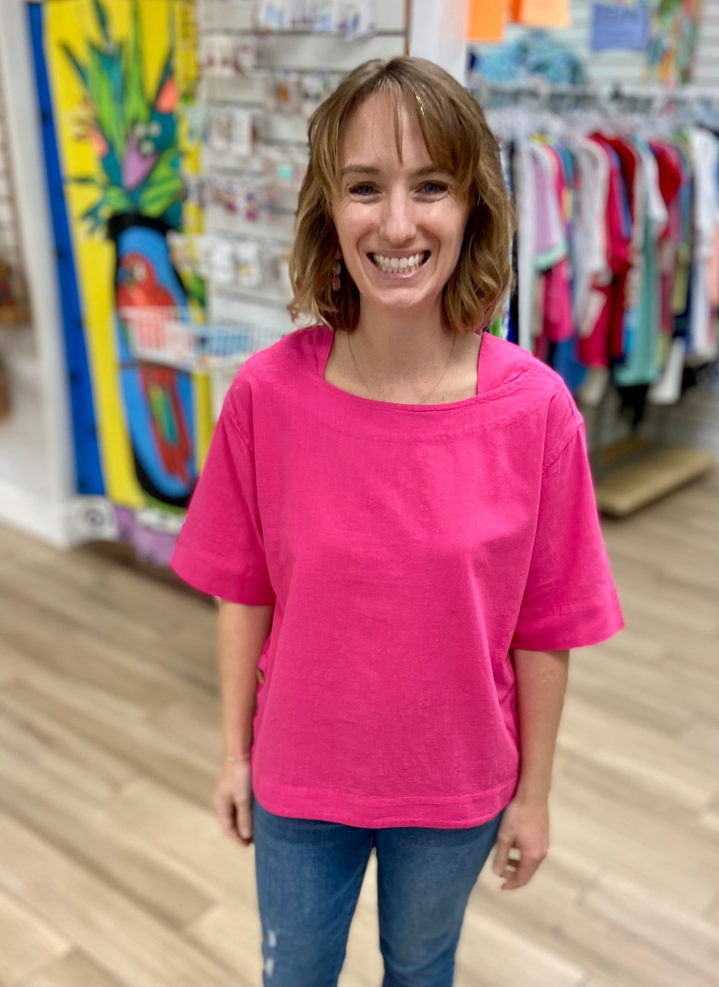 Sea Breeze 501 Side Button Top