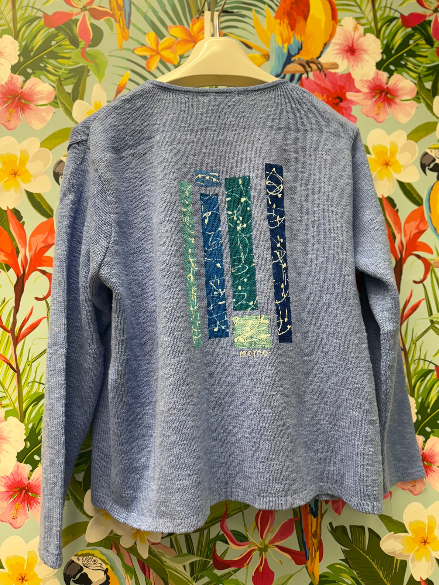 MoMo Sweater - Blue Bars