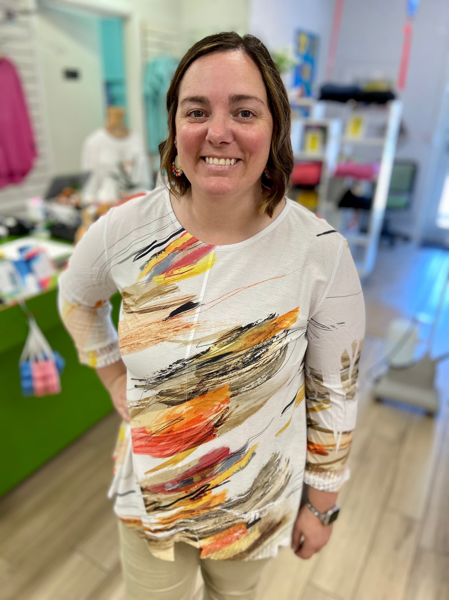 Jess & Jane BU2 Print Top