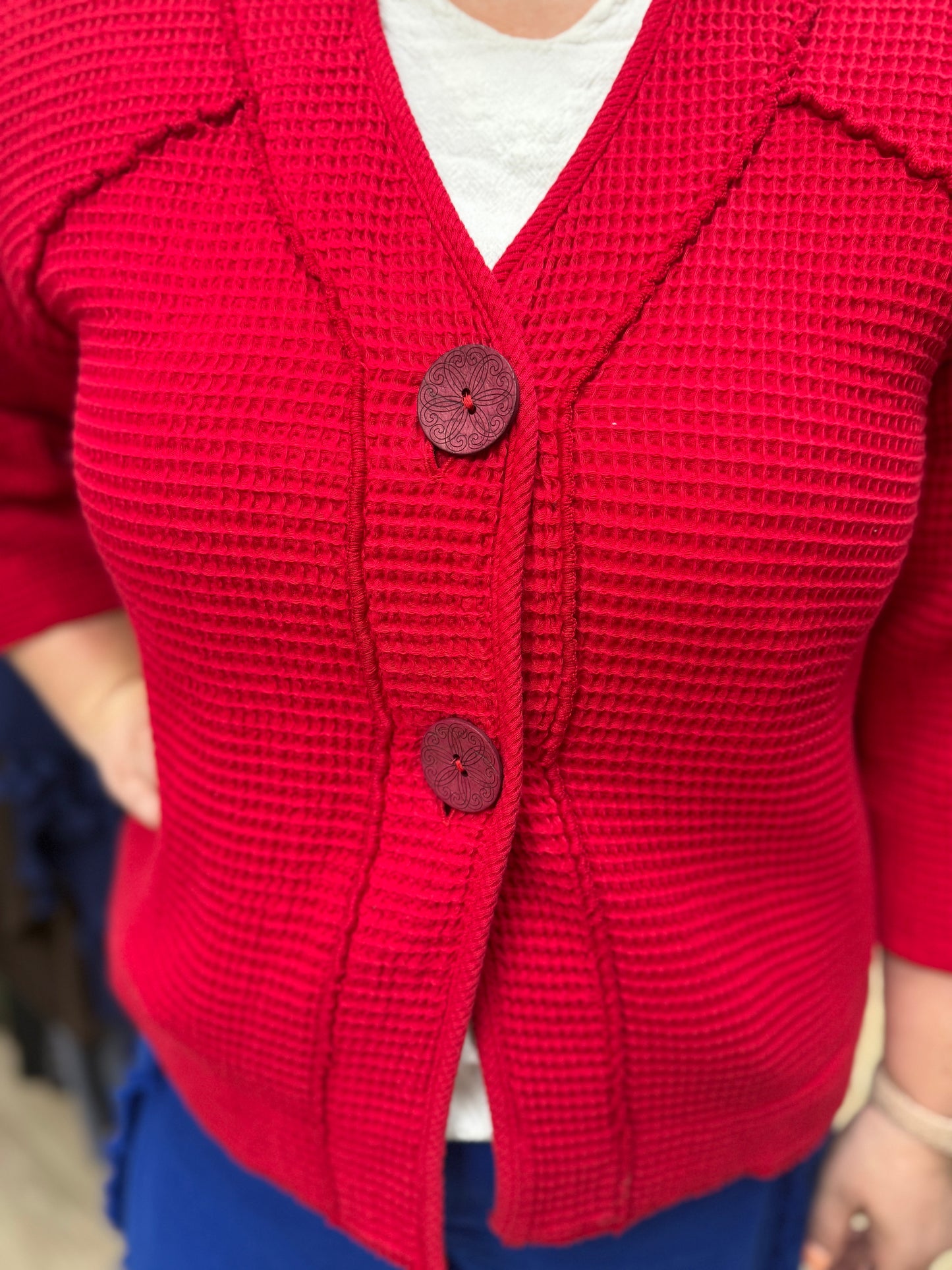 Focus C686 Red Waffle Jacket