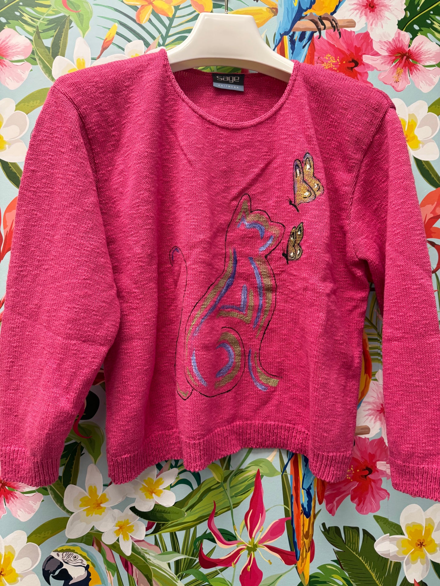 LisaLou Painted Cat Sweater