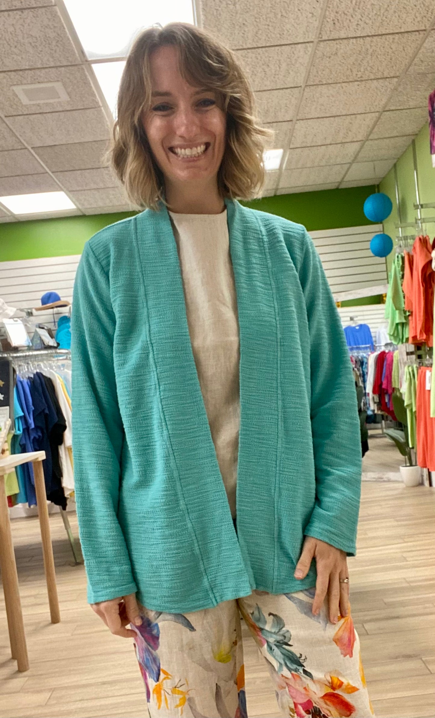 Prairie Cotton SB595 Slub Cardigan