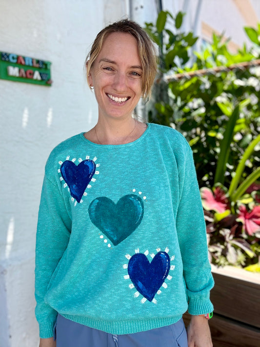 MoMo Sweater - Happy Hearts