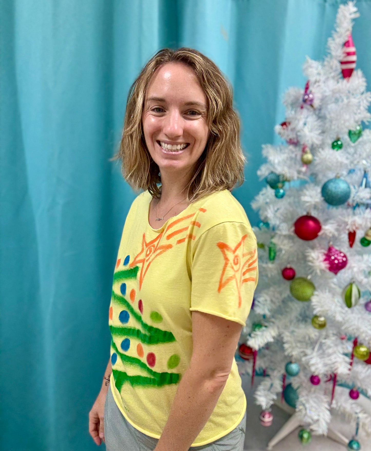 Jackie Ludtke Painted Holiday Tree Top