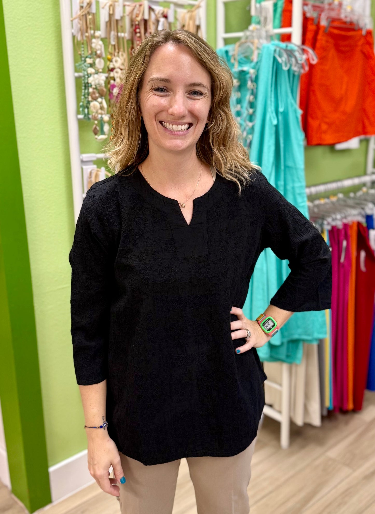 Focus C630 Embroidered Tunic Top