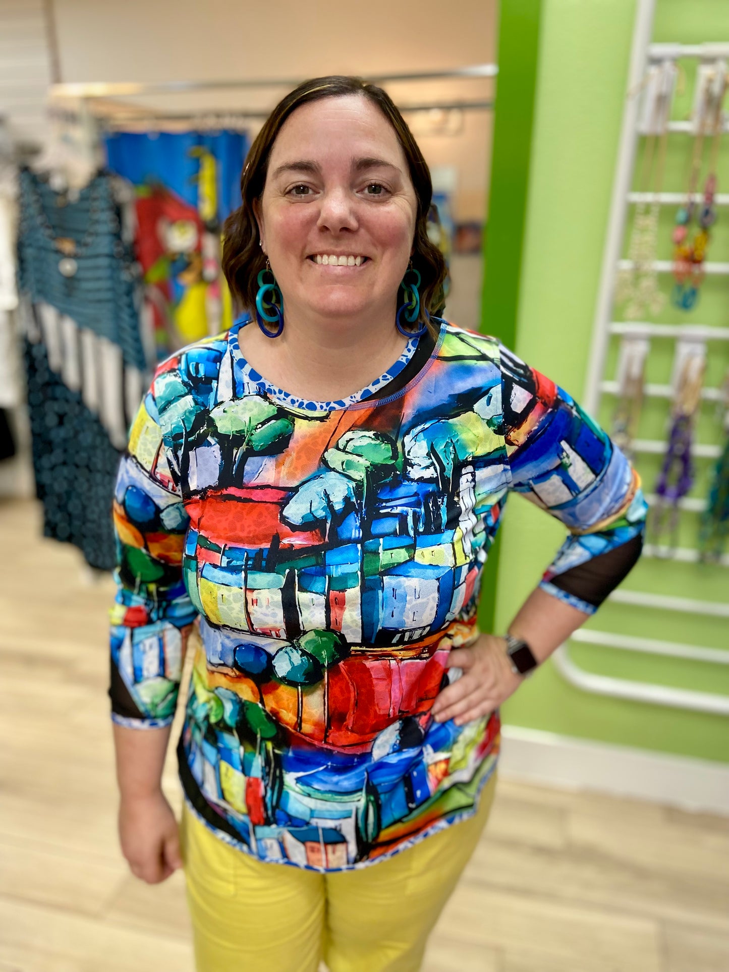 Lemon Grass Reversible 3/4 Top