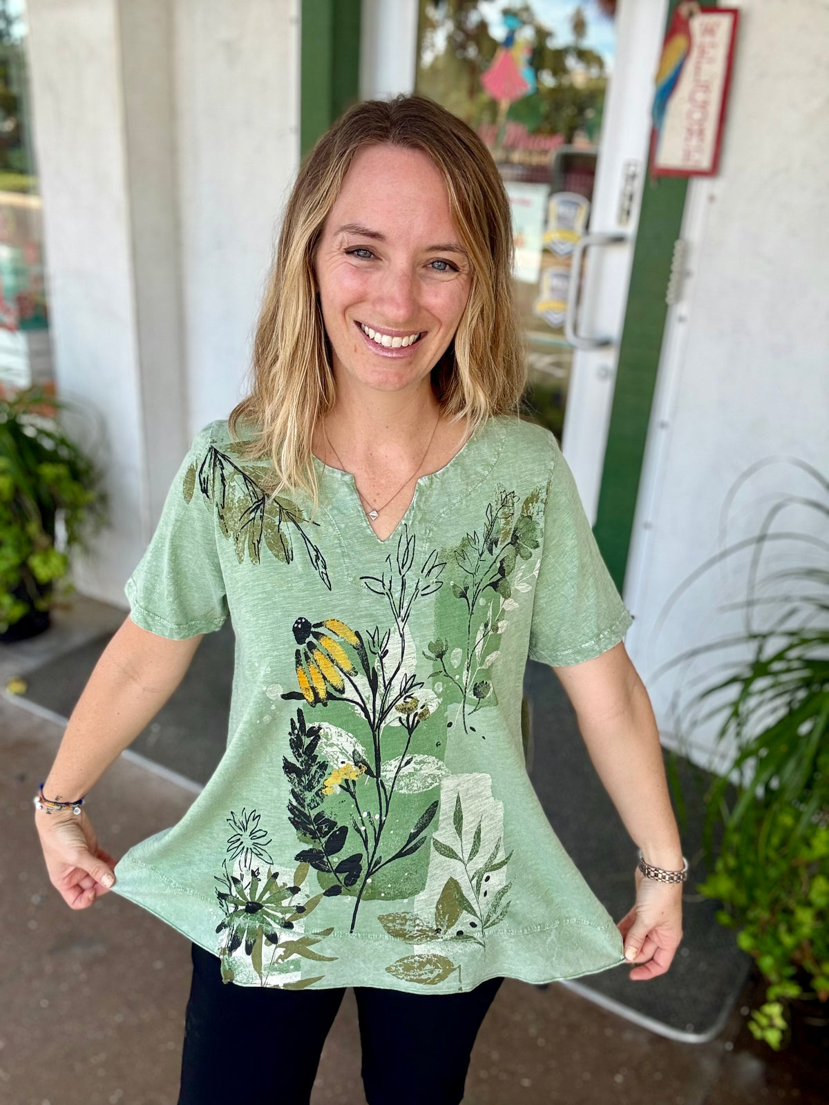 Jess & Jane Cotton Flow Top