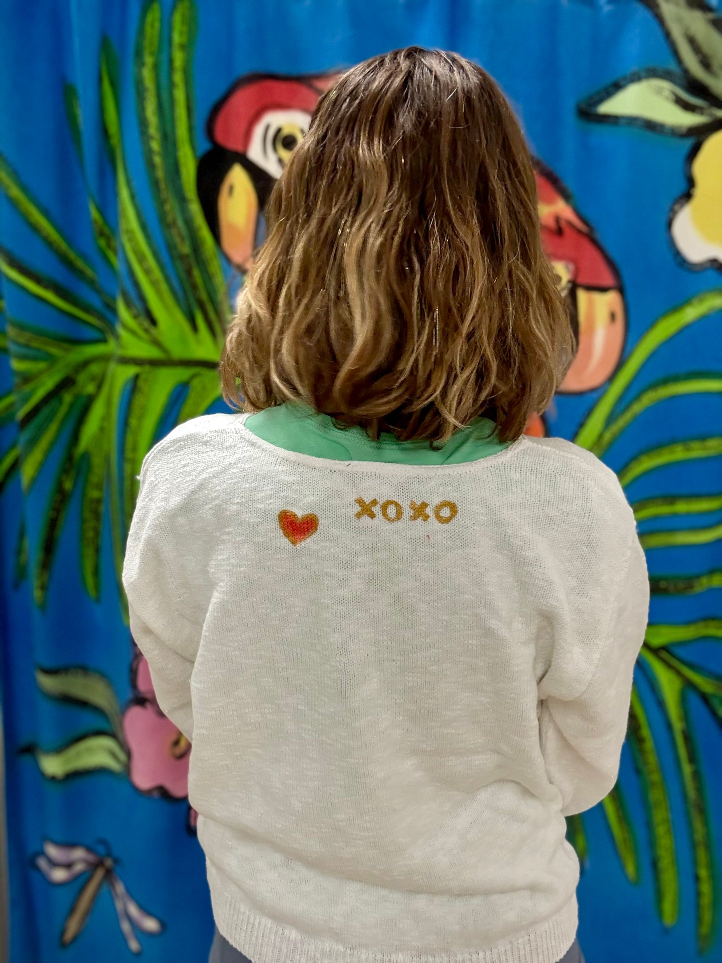 LisaLou XOXO Heart Painted Sweater