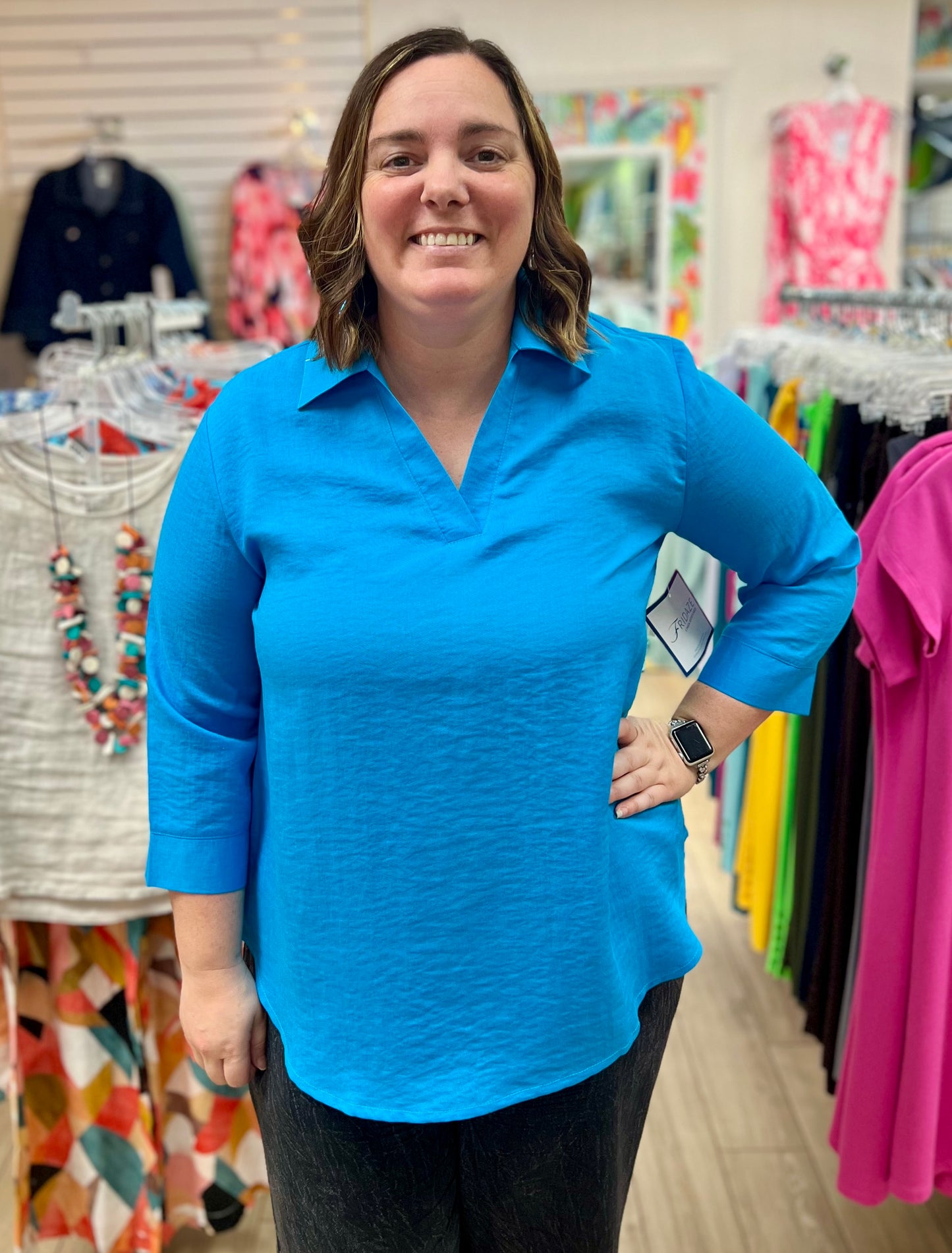 Fridaze AA388 Collared Pull On Top