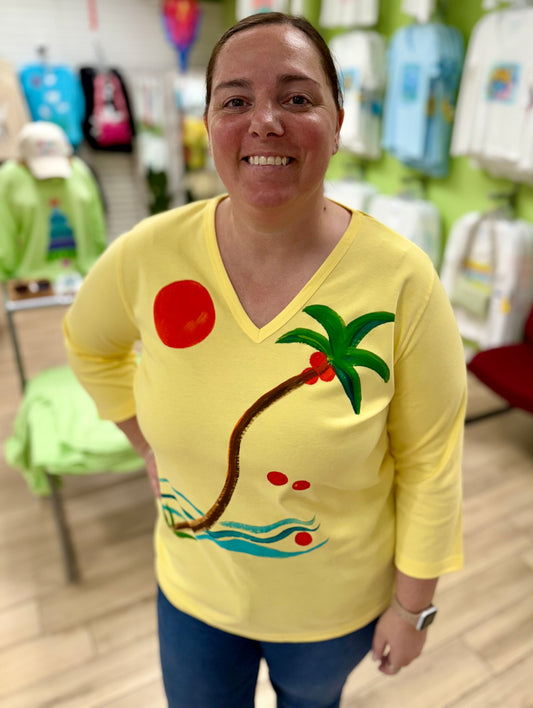 Peg Painted CoCo Palm Top