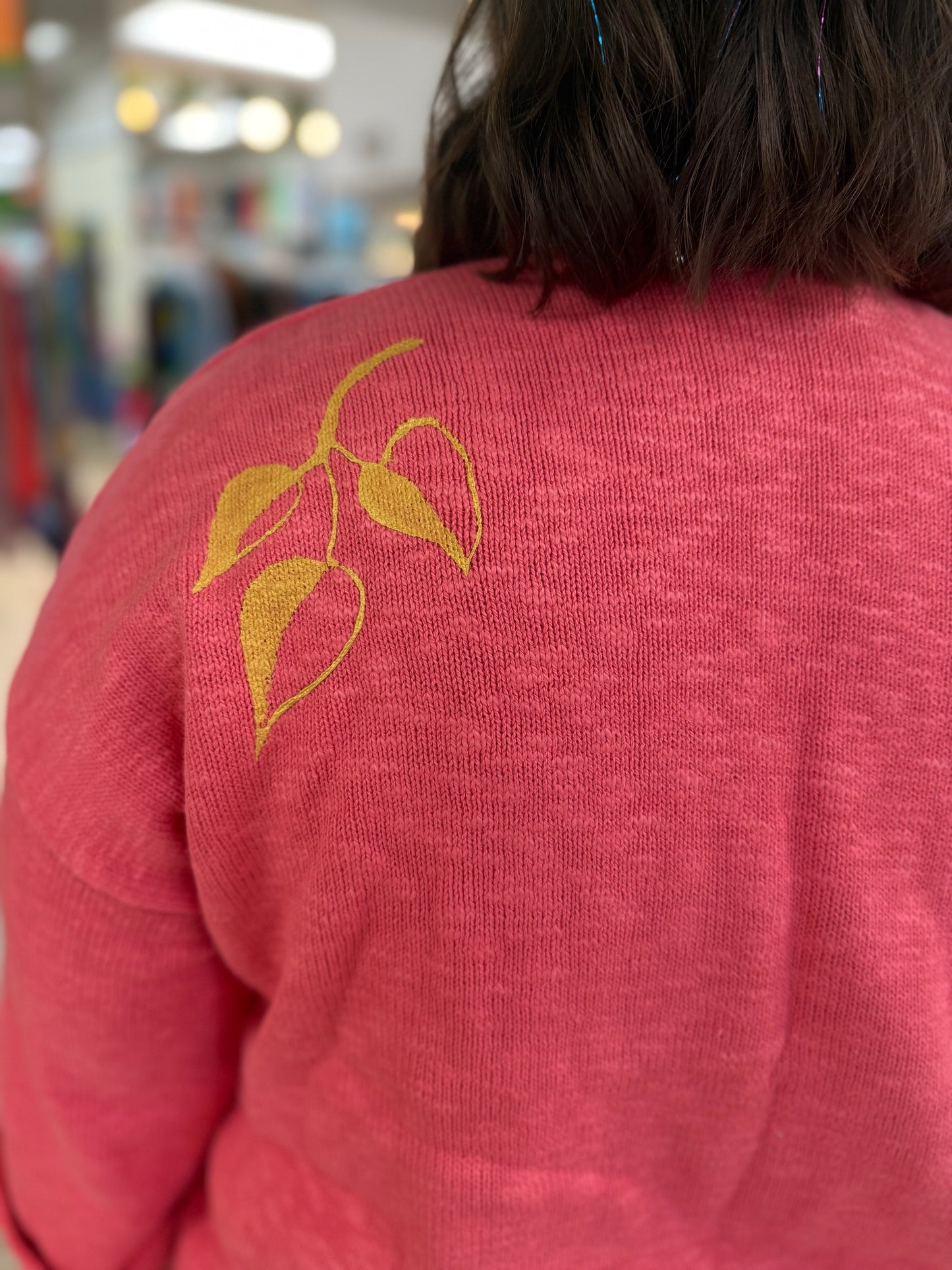 Peg Painted Sunflower Sweater