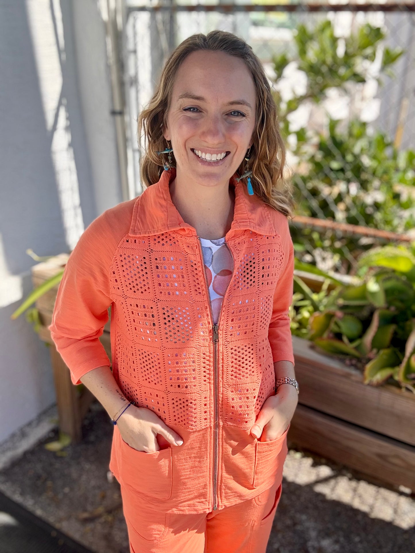 Wild Palms 8201 Crochet 3/4 Jacket