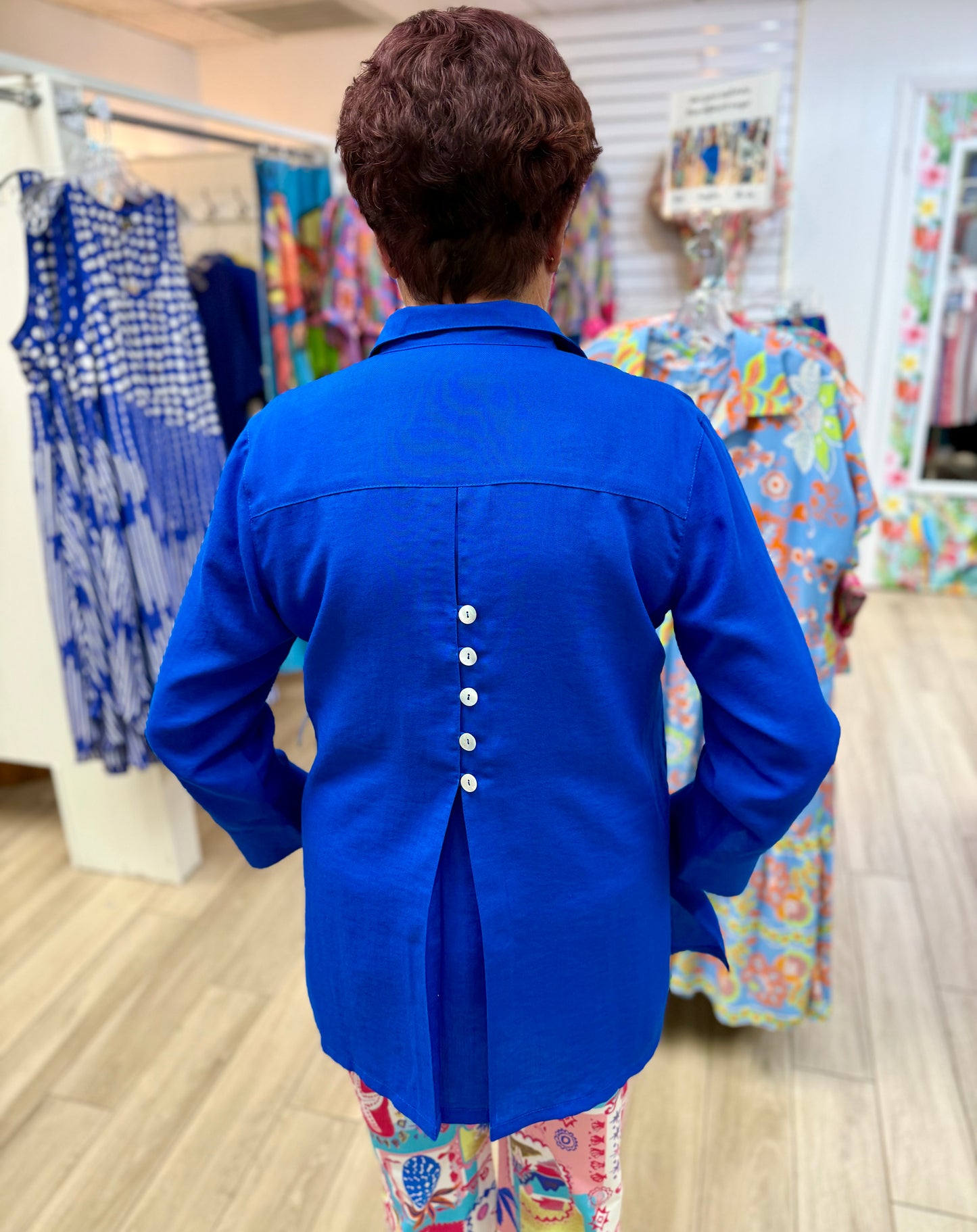Fridaze AA192 Button Back Top