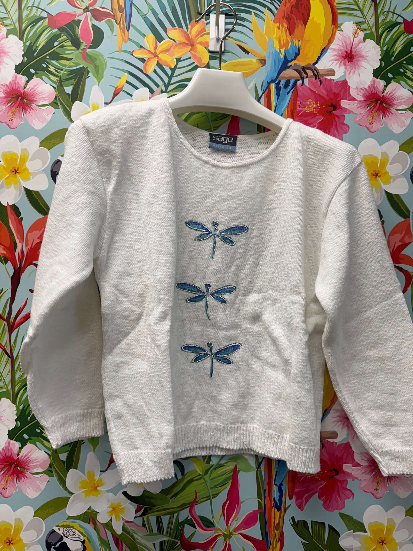LisaLou Dragonfly Trio Painted Sweater