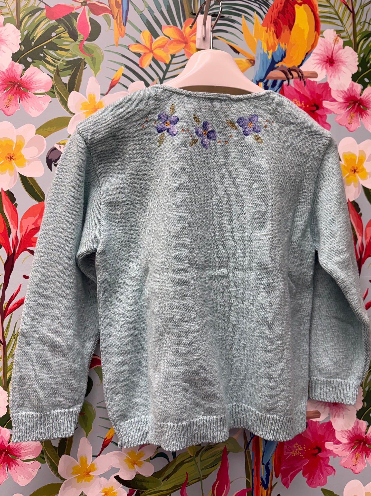 LisaLou Painted Floral Arrangement Sweater