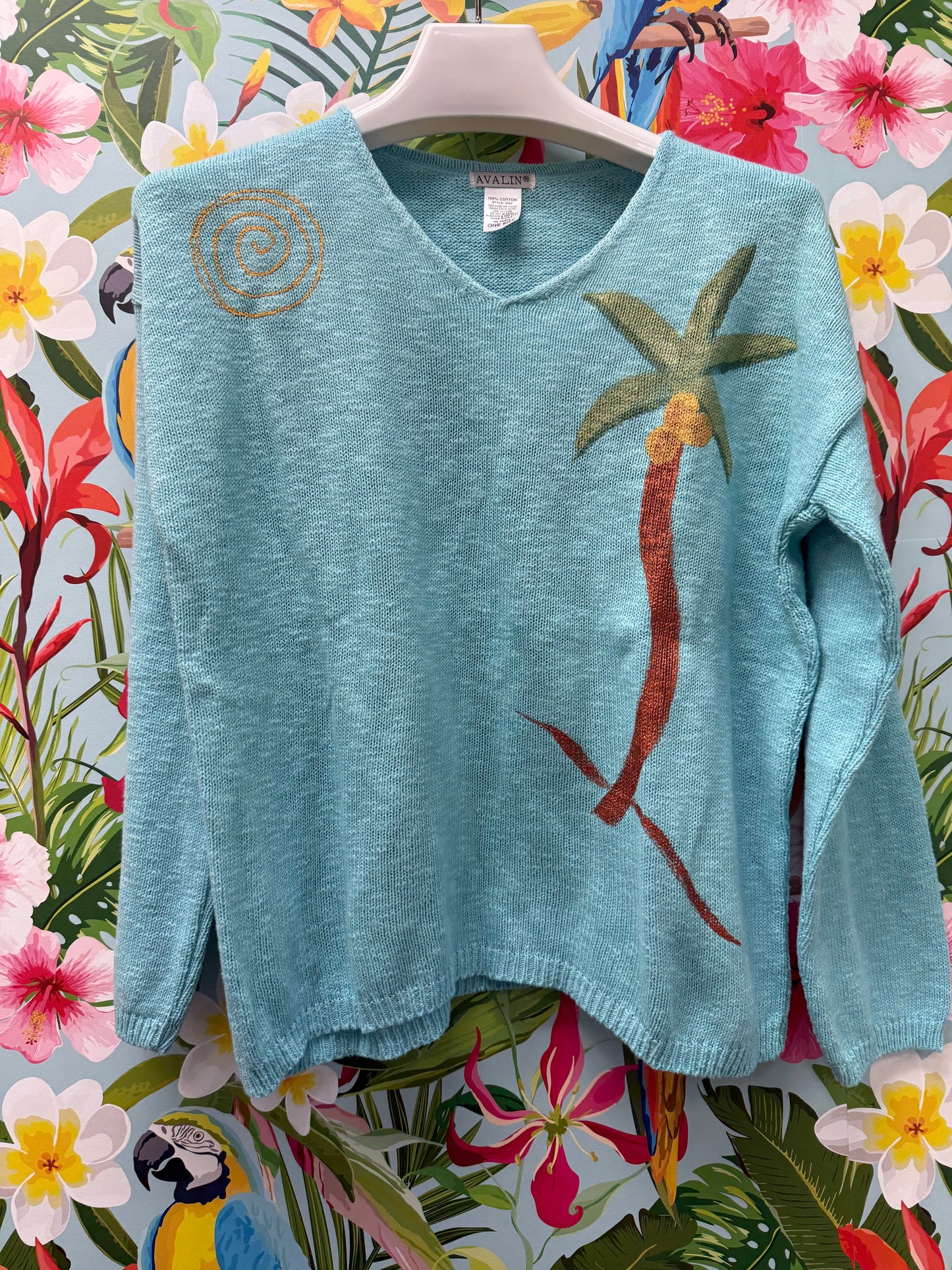 Peg Painted Solo Side Palm Sweater