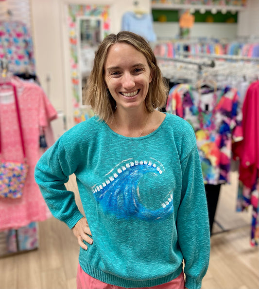 MoMo Sweater - Sea Spray