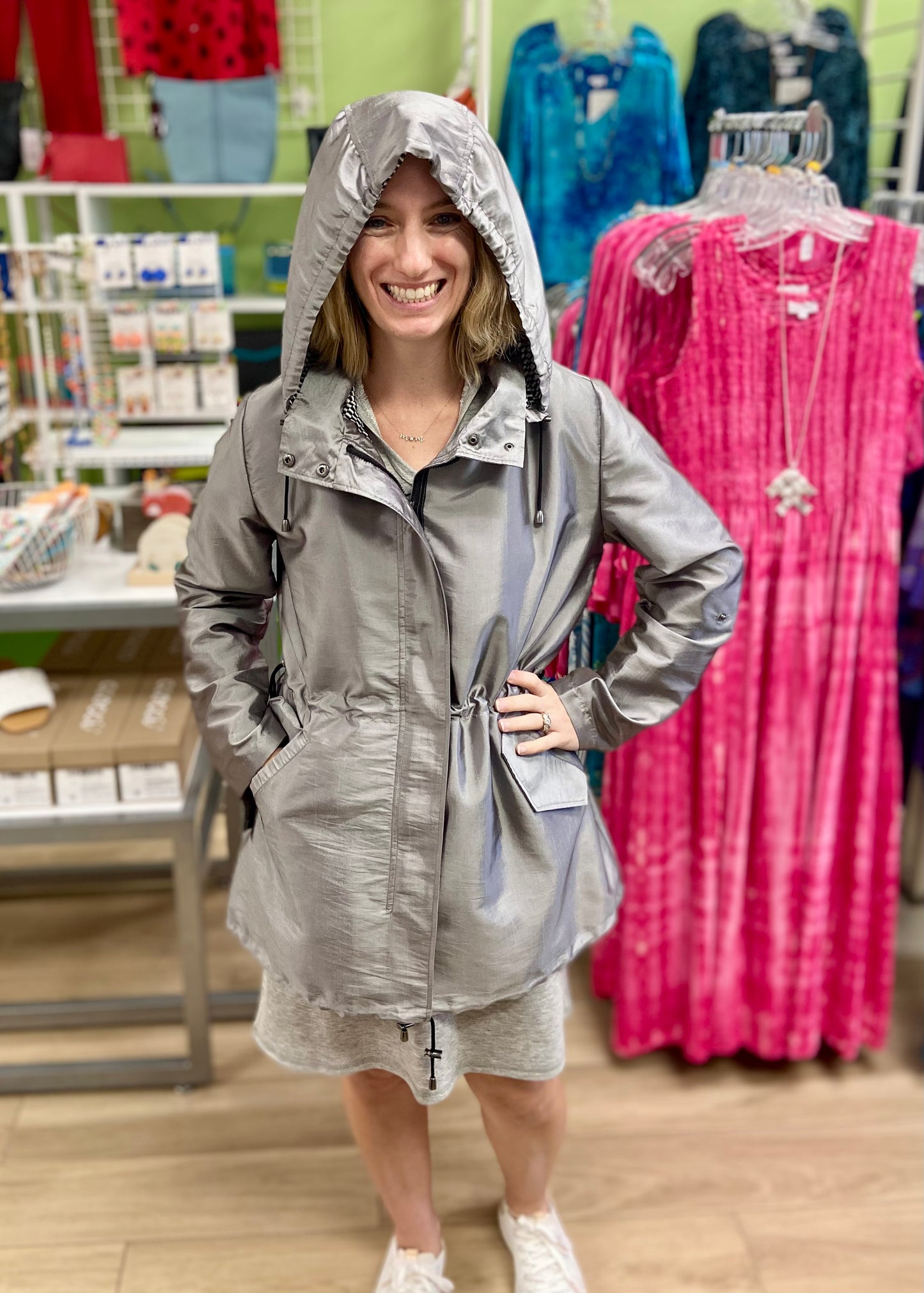 Oopera J5205W Metallic Rain Jacket