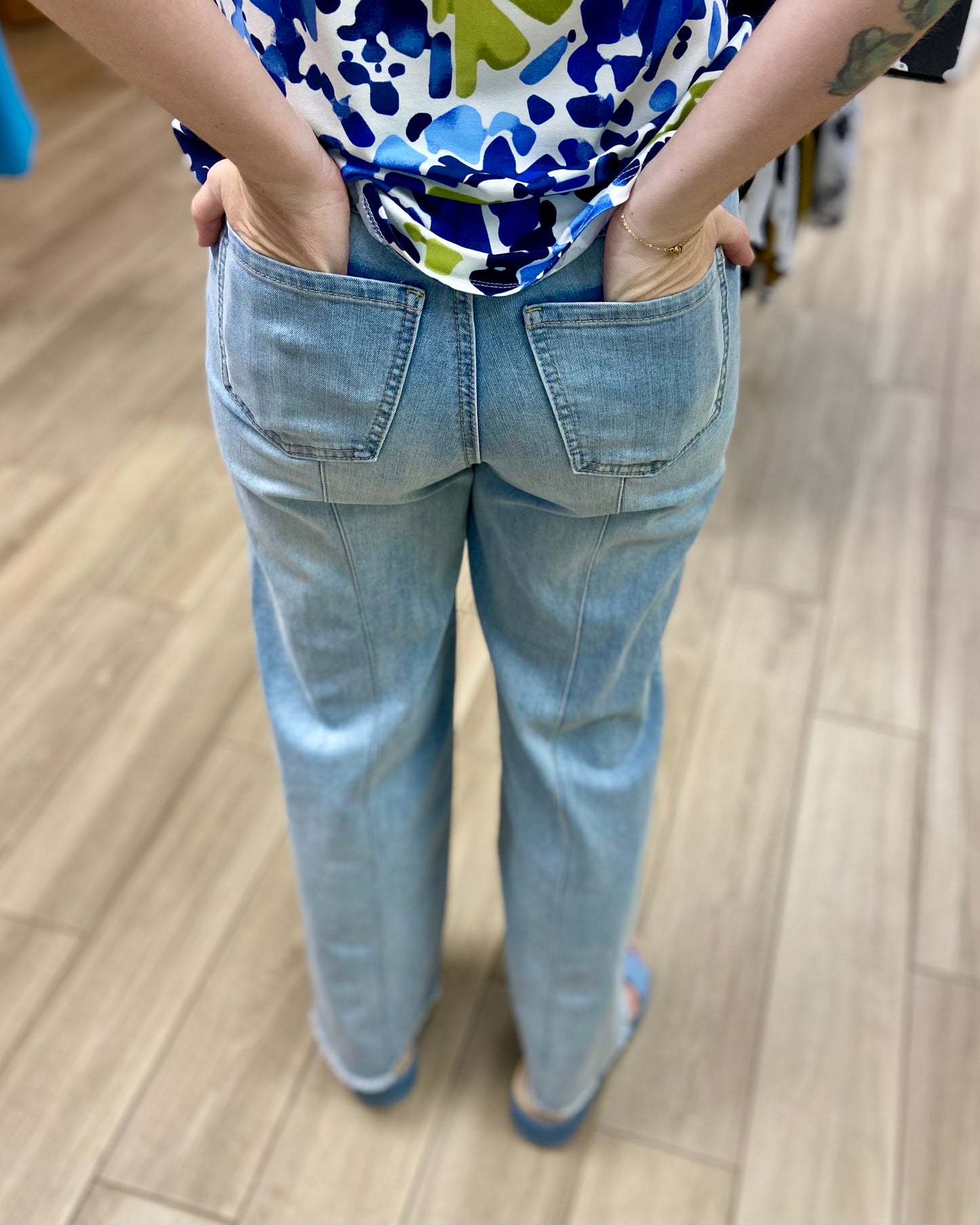 FDJ 2201779 Pleat Front Jeans