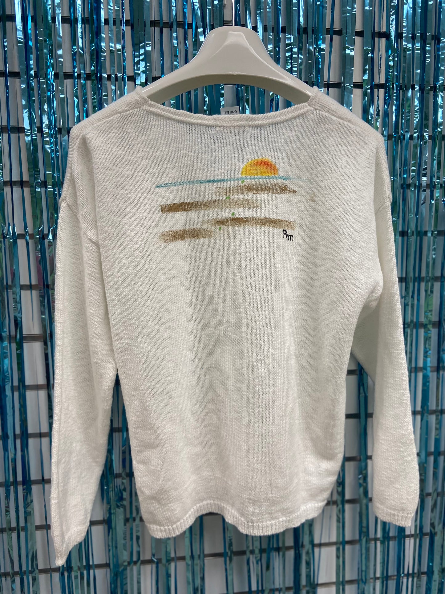 Rosamund Merrill Happy Friends Turtles Painted Sweater