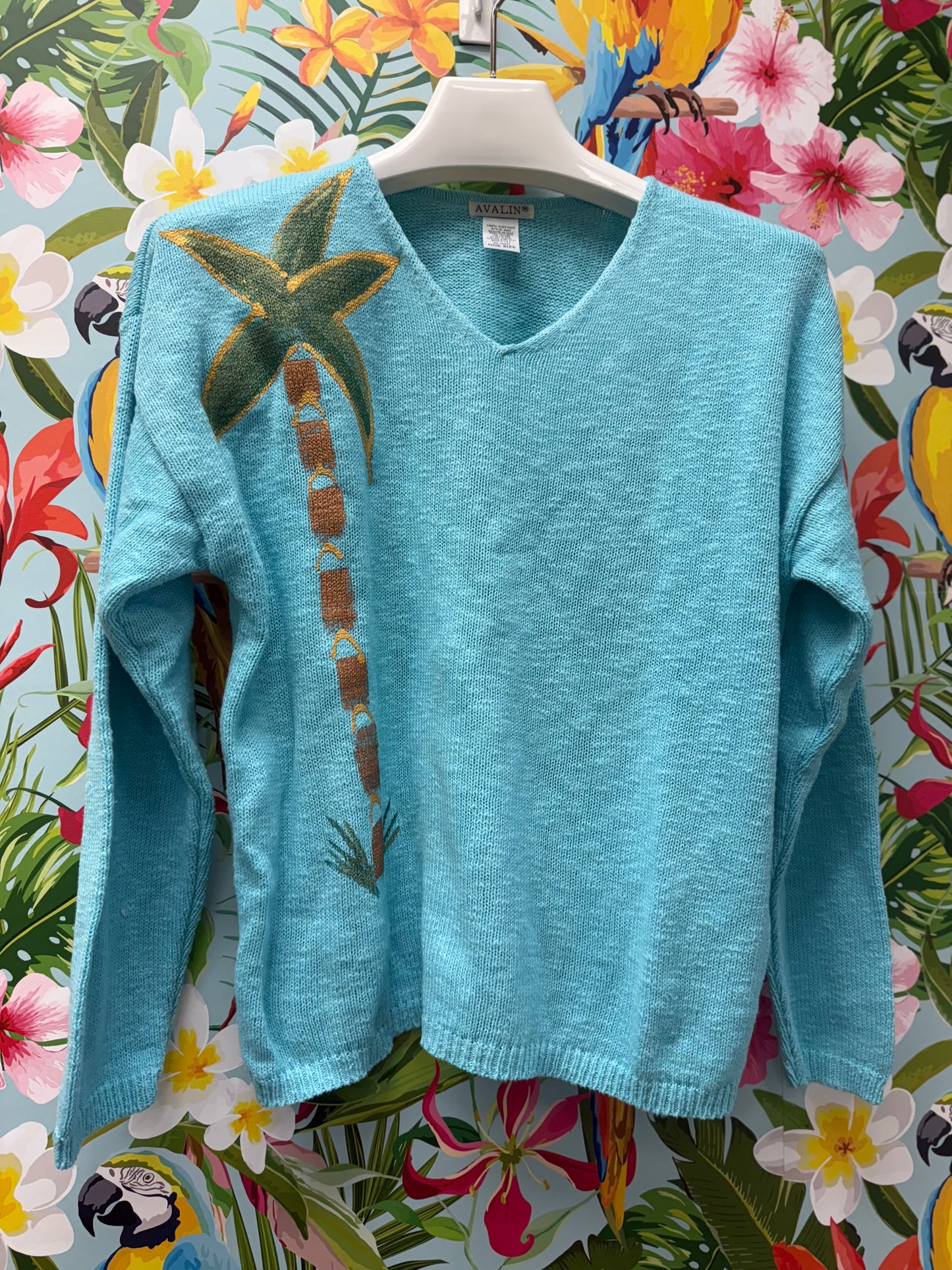 Peg Painted Solo Side Palm Sweater