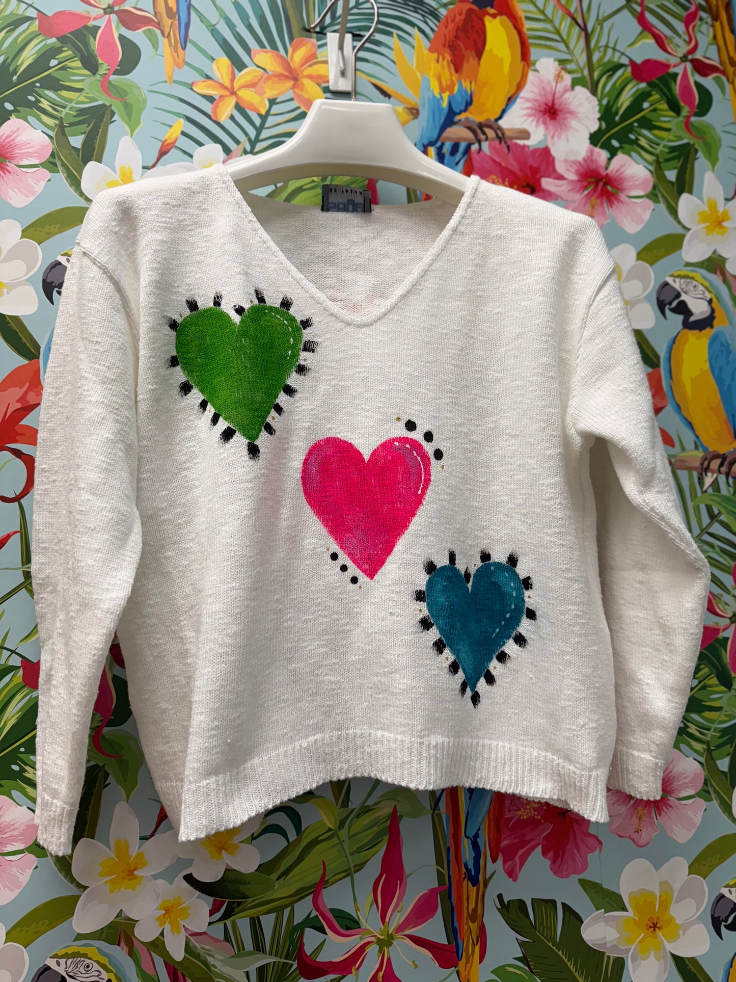 MoMo Sweater - Happy Hearts