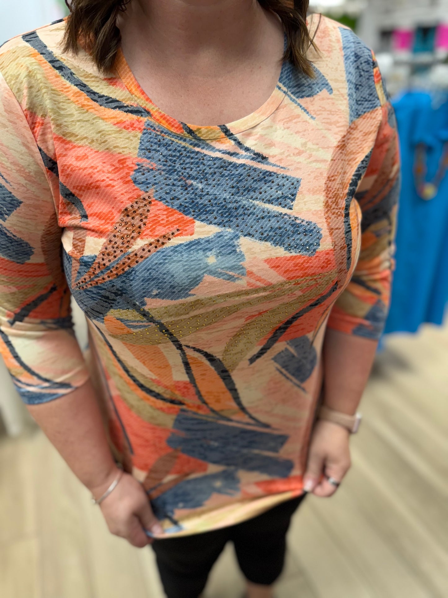 Creation XF101 Sparkle Print Top