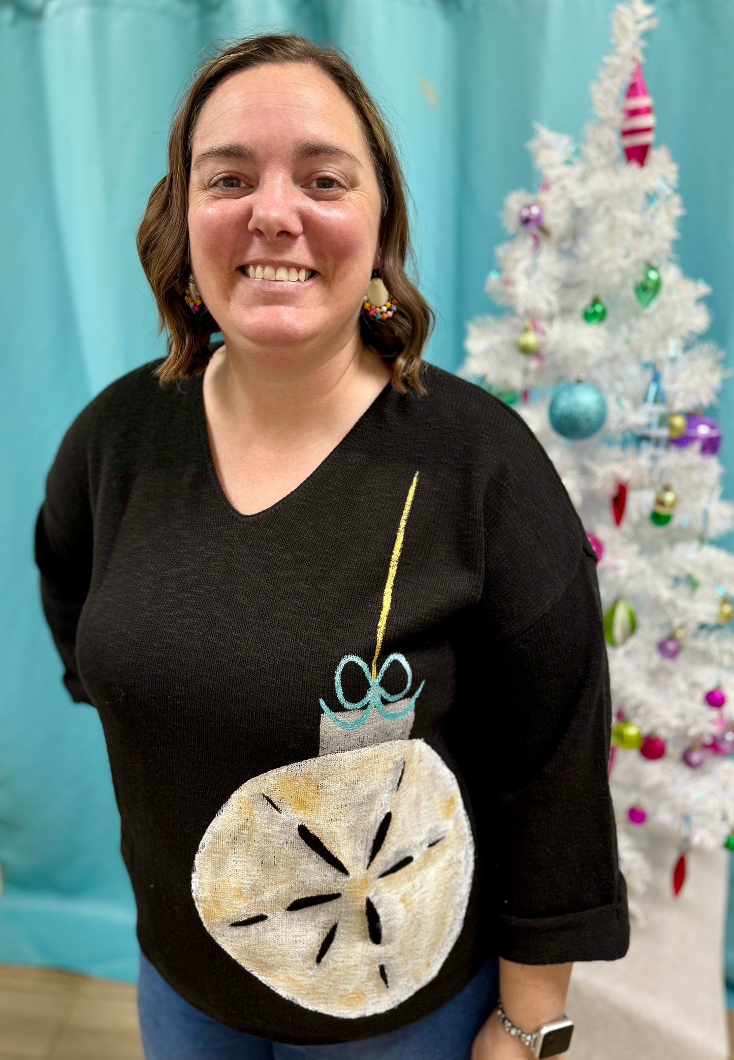 MoMo Sweater - Sand Dollar Ornament