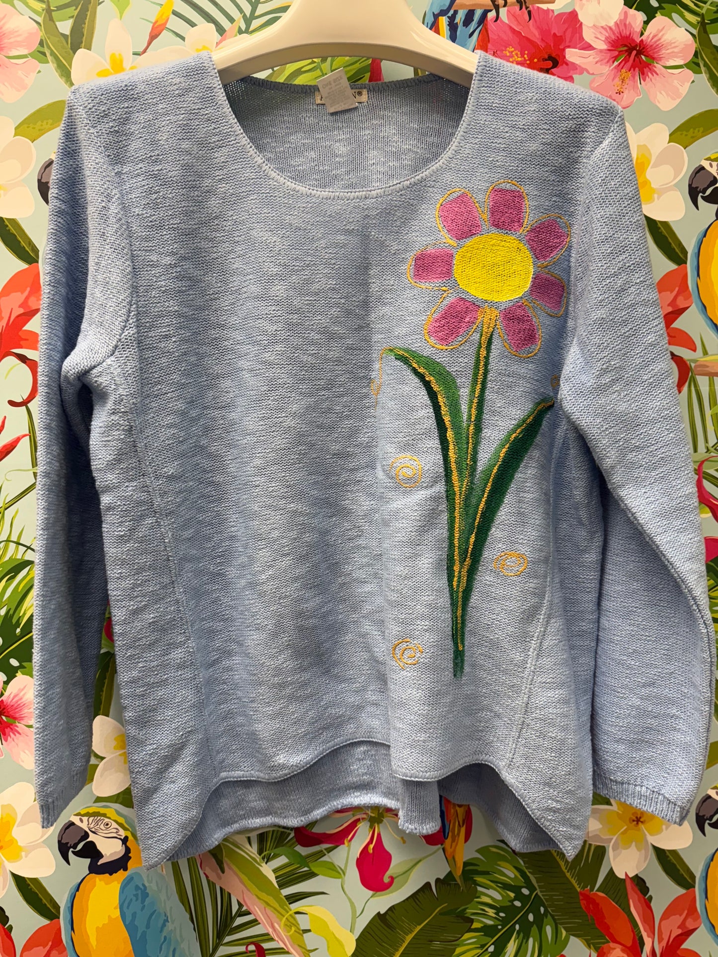Peg Painted Pink Petals Sweater