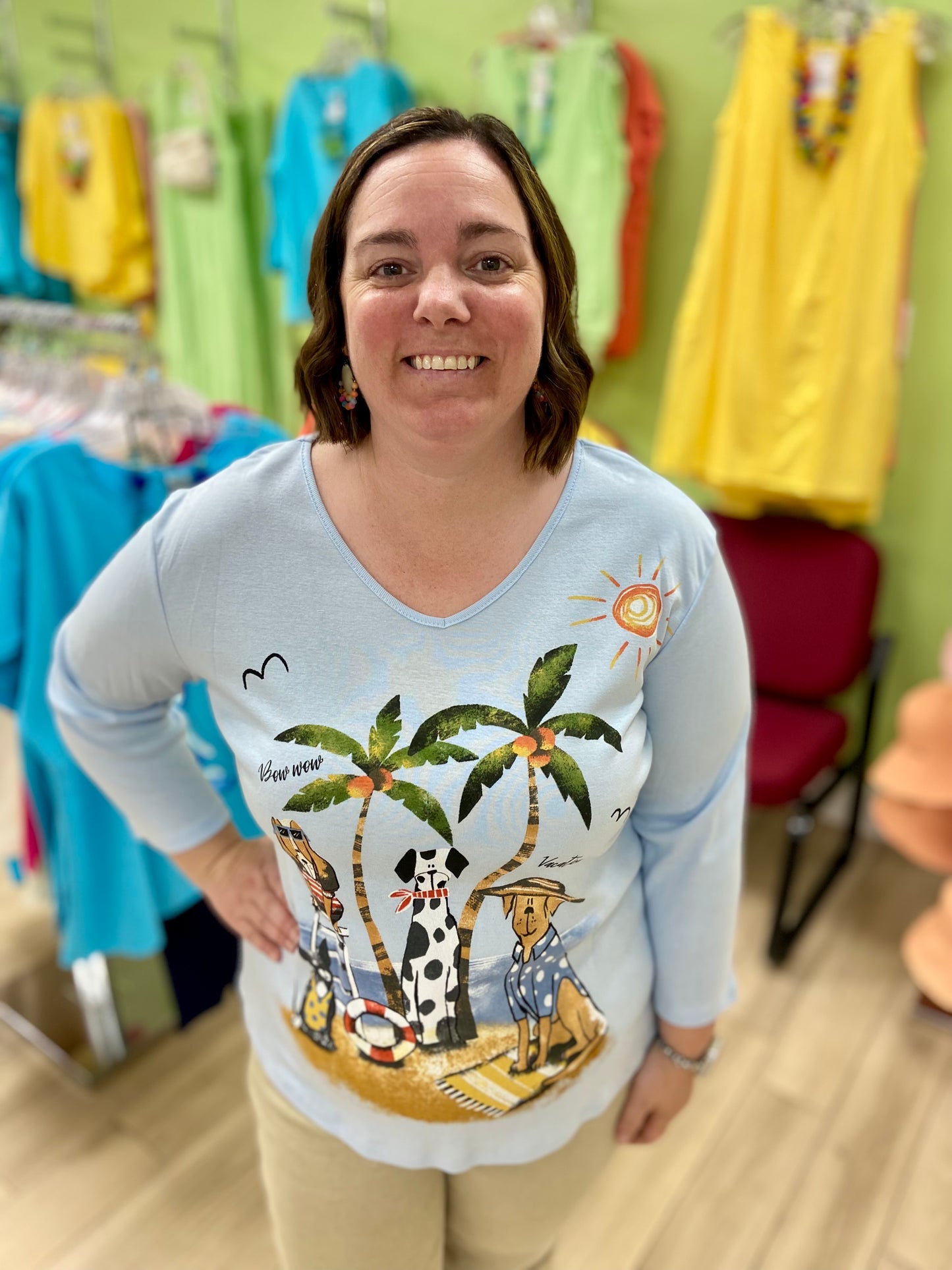 Jess & Jane 15 Aloha Dogs Top
