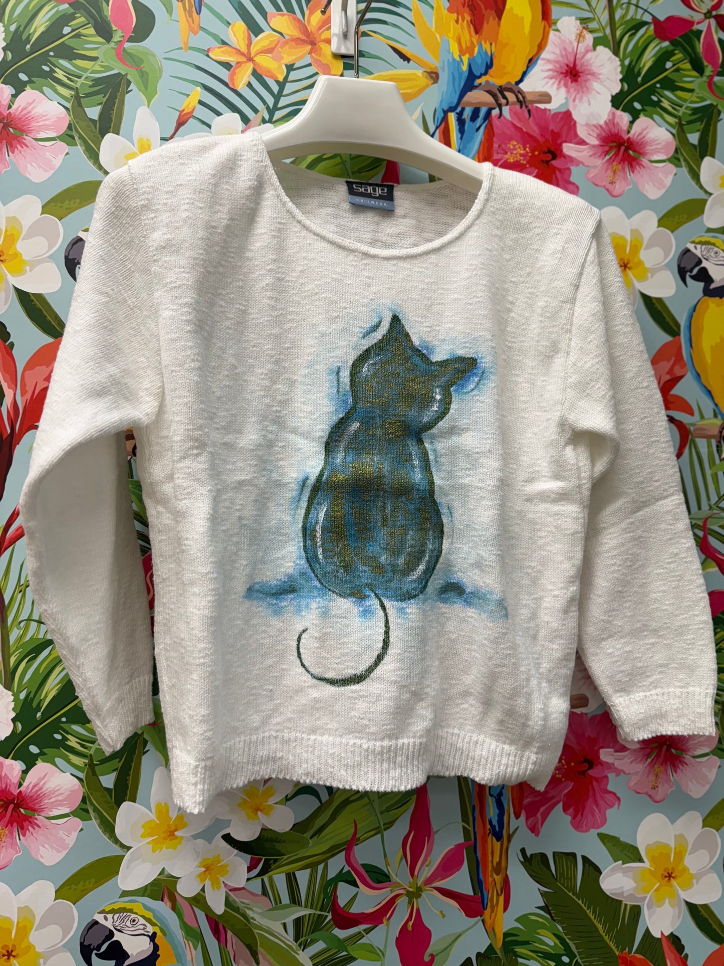 LisaLou Painted Cat Tail Sweater
