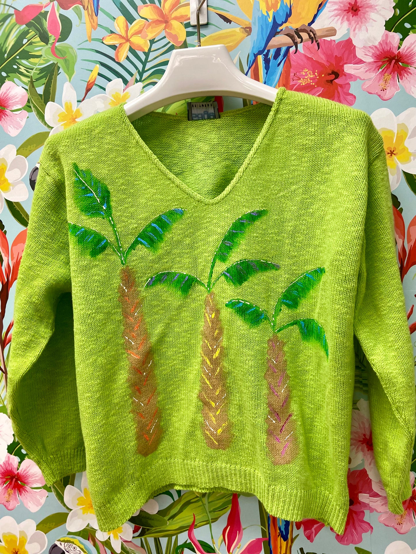 MoMo Sweater - Pop Palm Trio