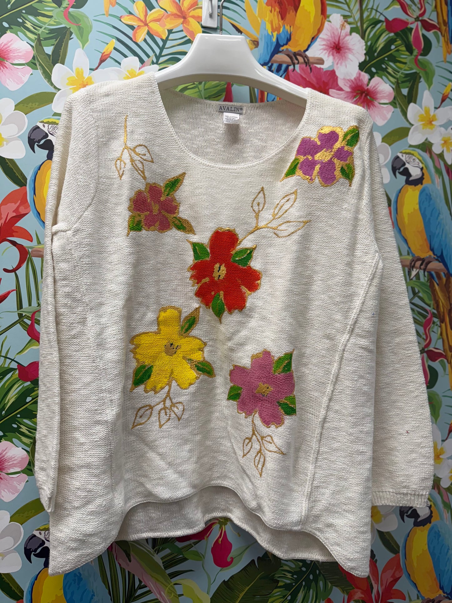 Peg Painted Bold Garden Sweater