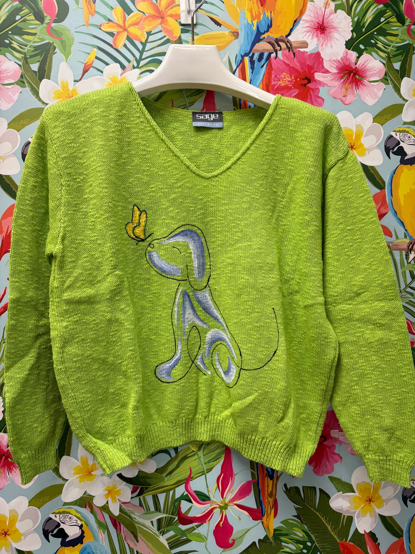 LisaLou Painted Happy Dog Sweater