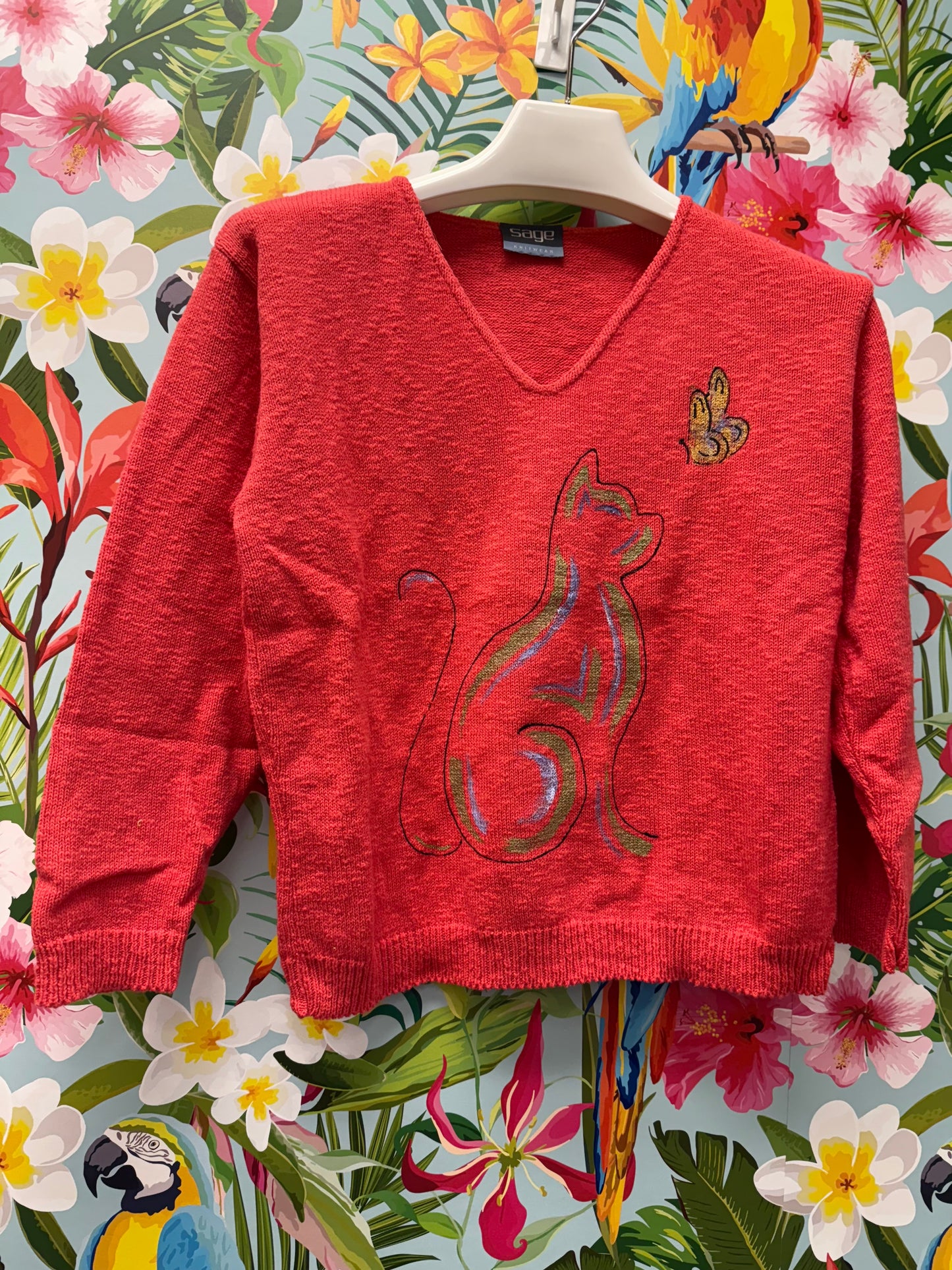 LisaLou Painted Cat Sweater