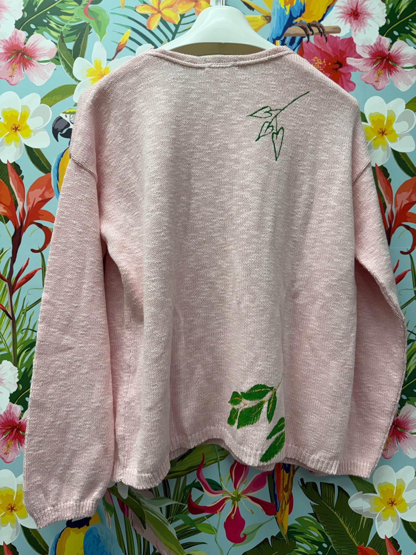 Peg Painted Sweater - Square Petals Trio