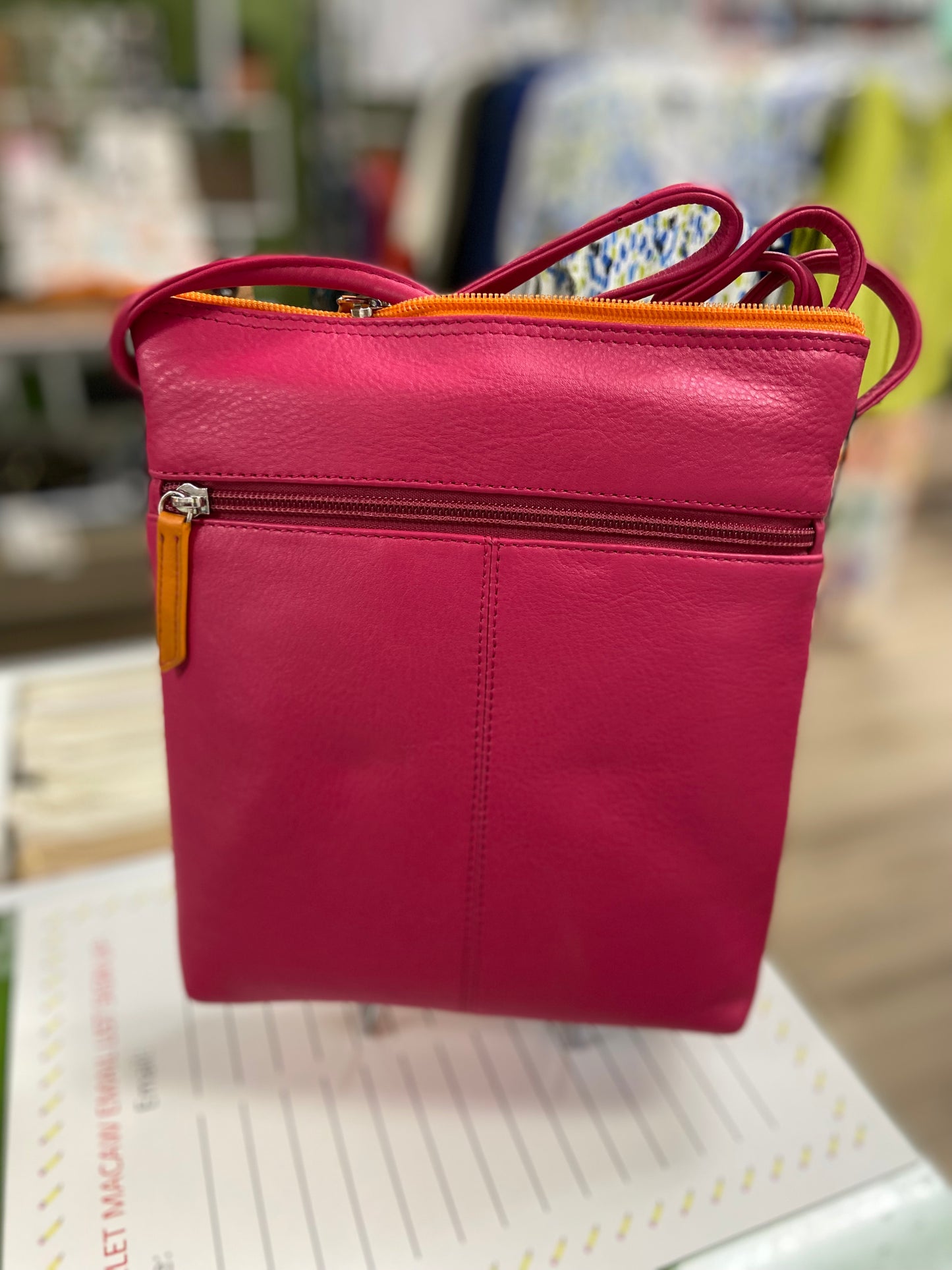 ILI 6668 Checkered Patch Crossbody Bag