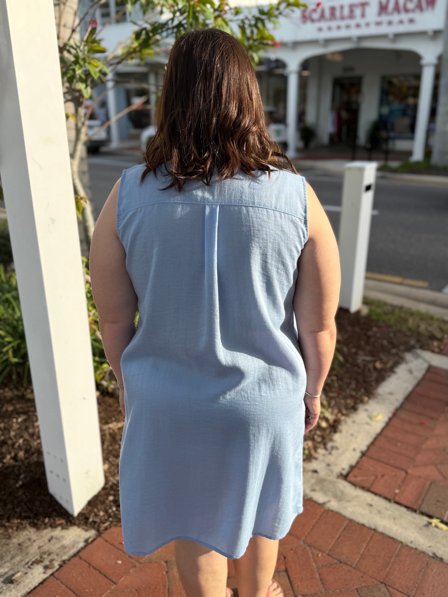 Fridaze AAD407 Simone Linen Dress