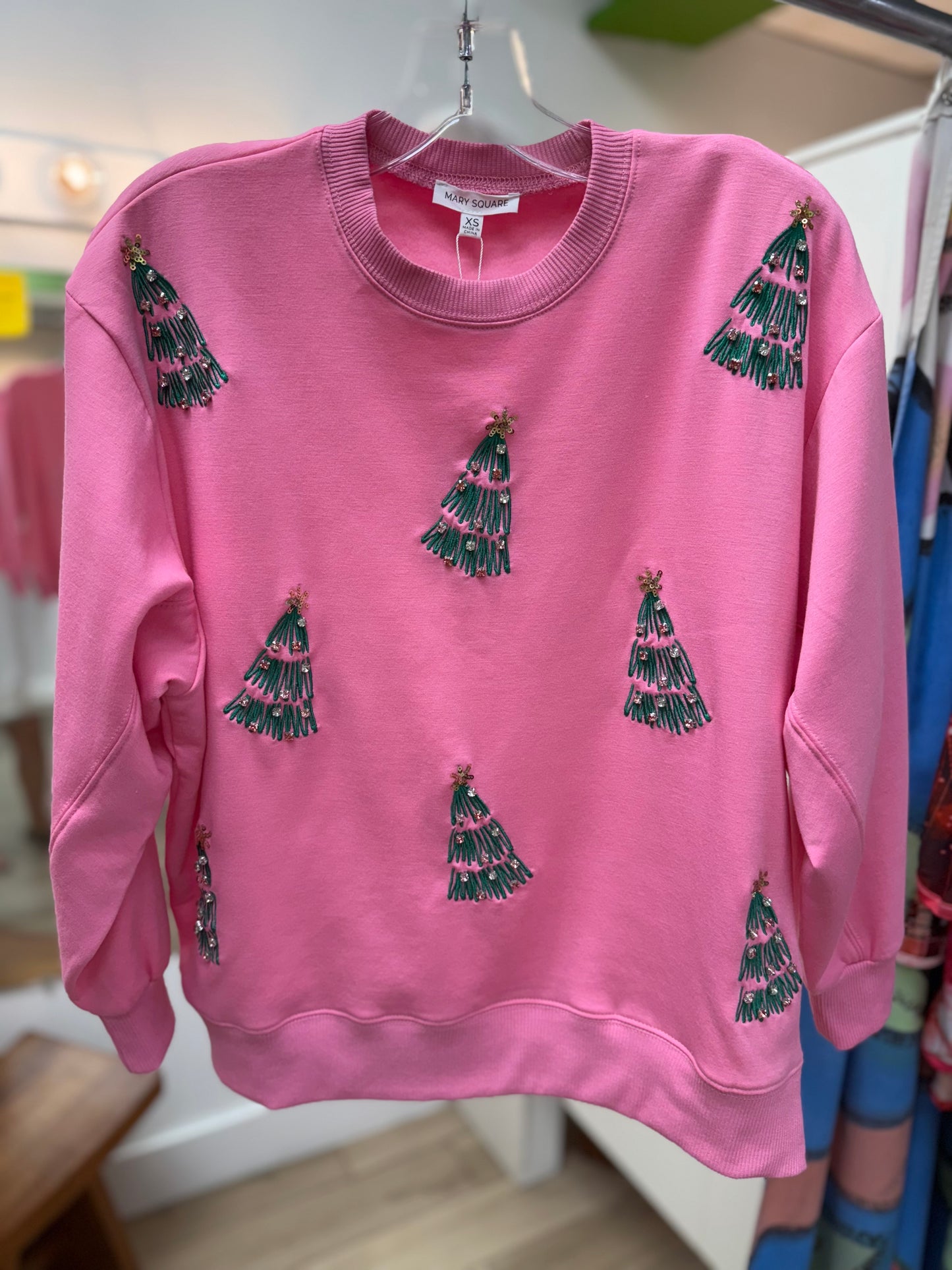 Mary Square Sarah Green Trees Sweatshirt