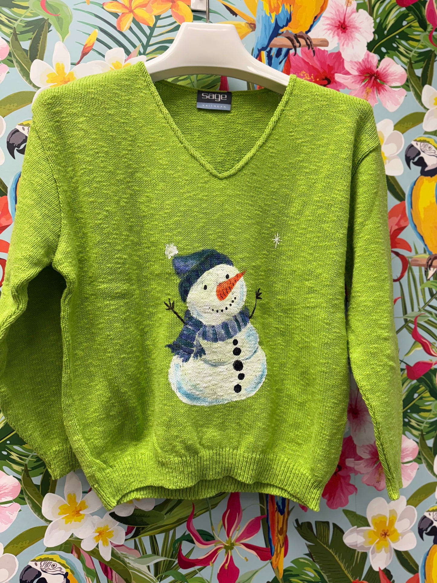 LisaLou Painted Snowman Sweater