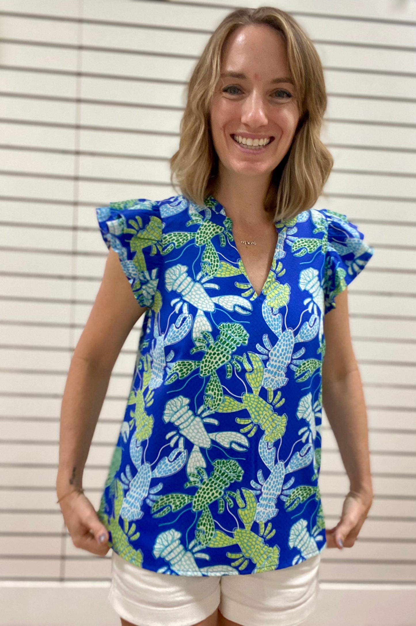 Mary Square Leigh Lobster Top