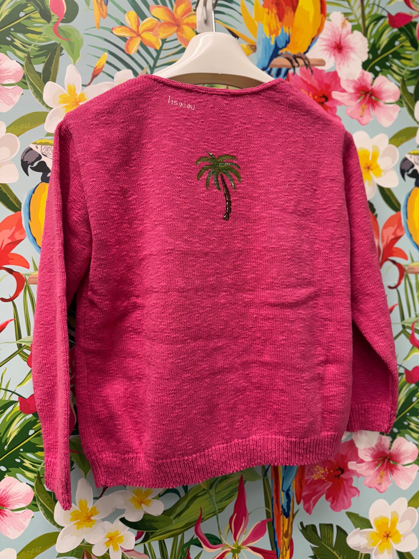 LisaLou Palm Trio Painted Sweater