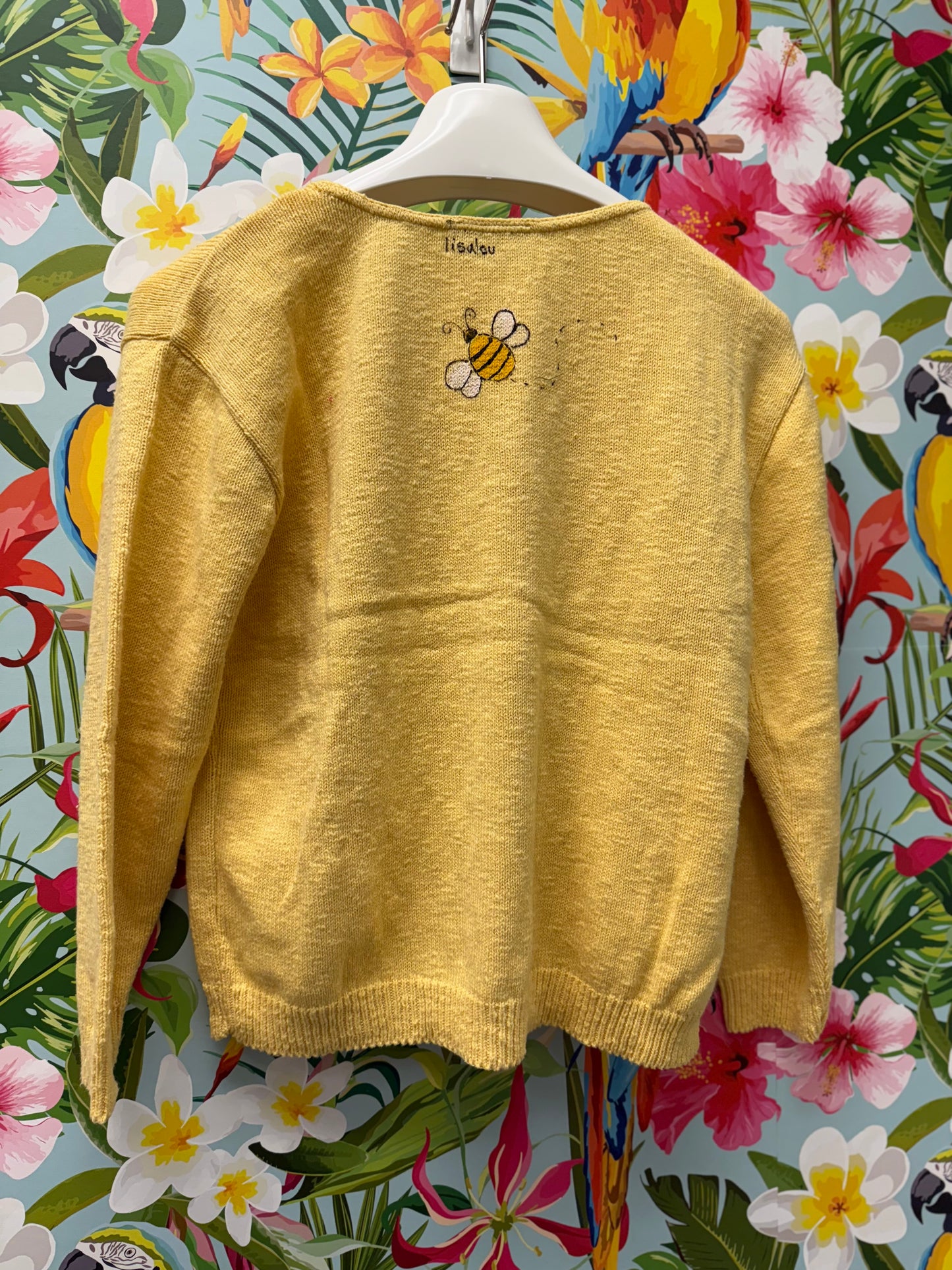 LisaLou Triple Rose Painted Sweater