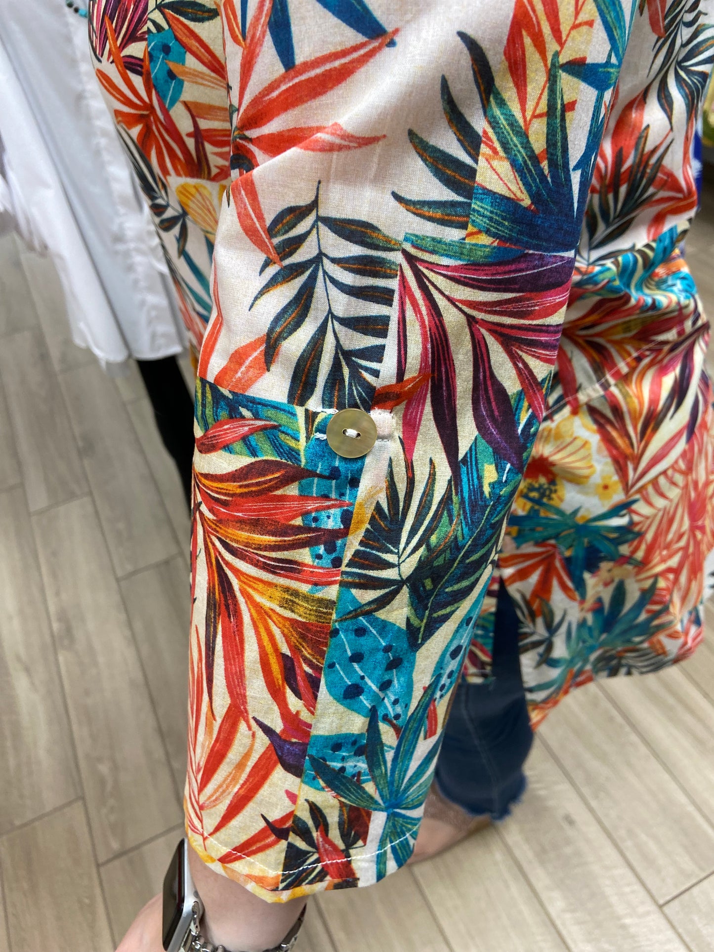 Toofan DP31-254 Print Wire Collar Top