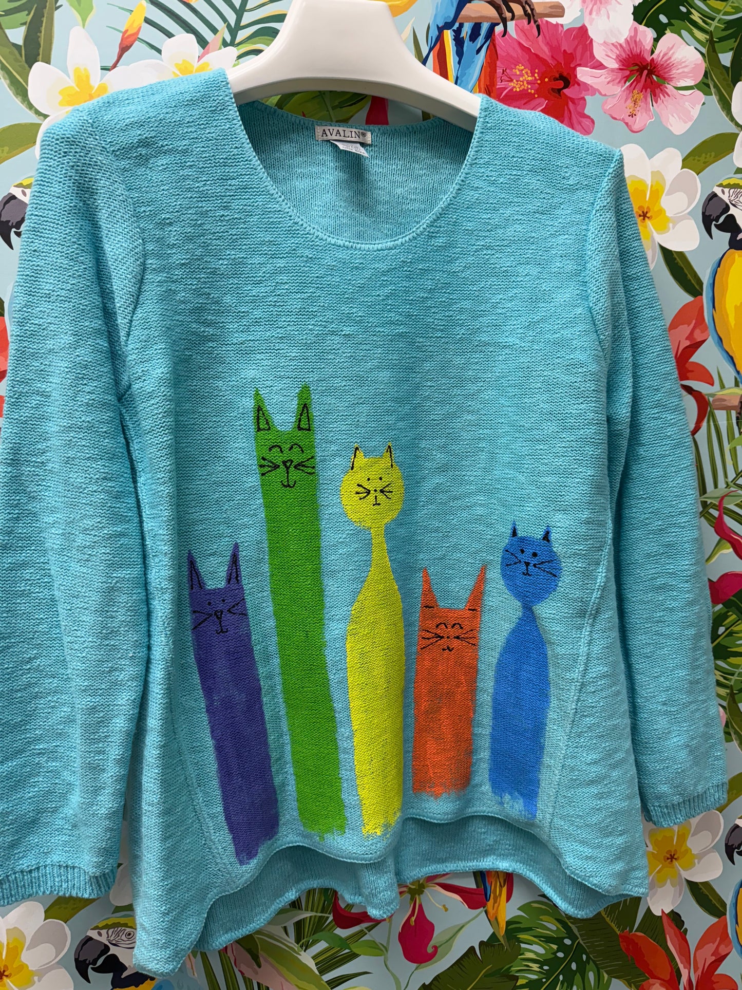 MoMo Sweater - Colorful Cats